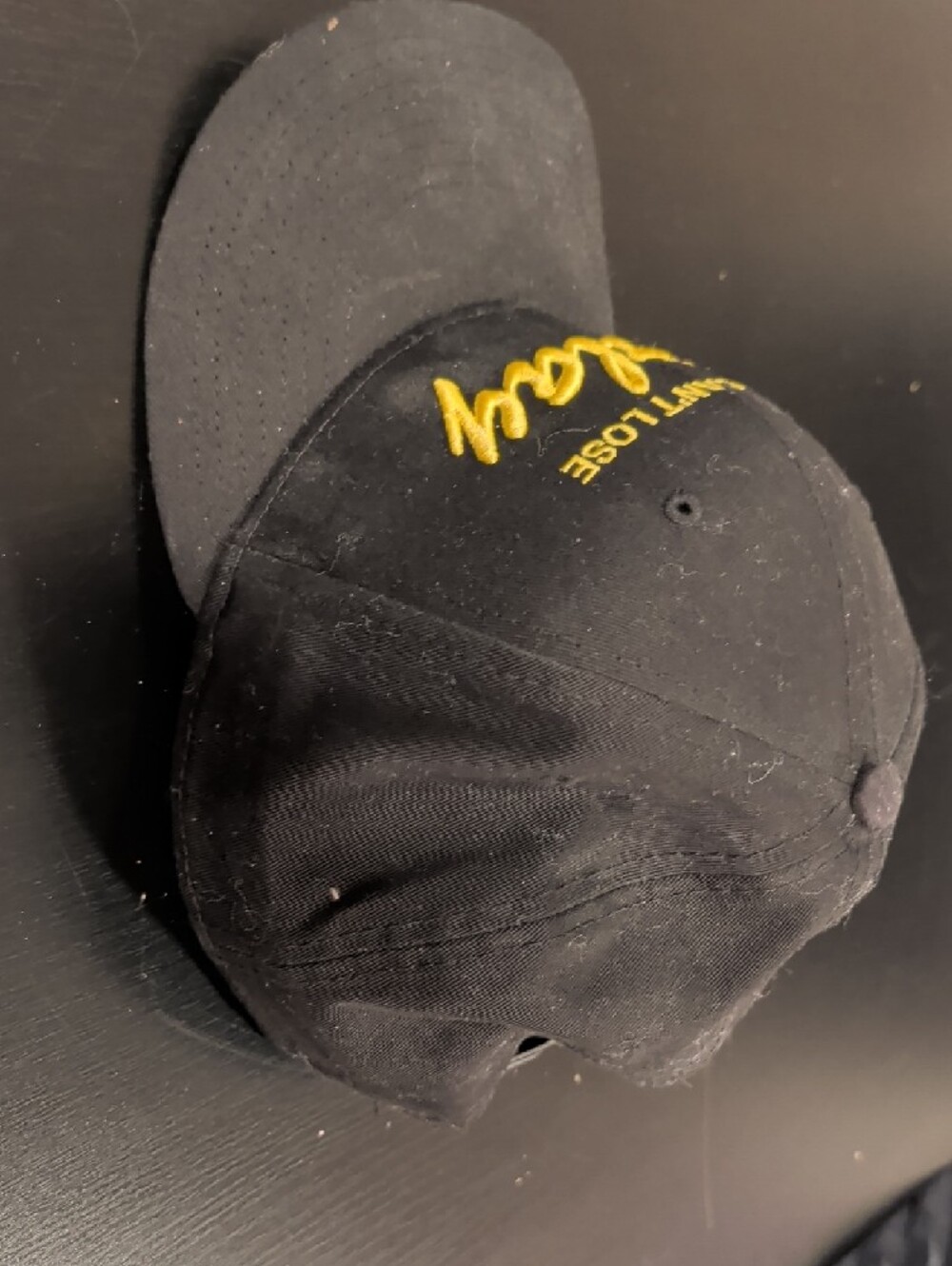 New Era Black Cap with Yellow "Can't Lose Parlay" Embroidery - Picture 4 of 4